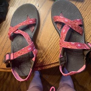 Red strap Chacos